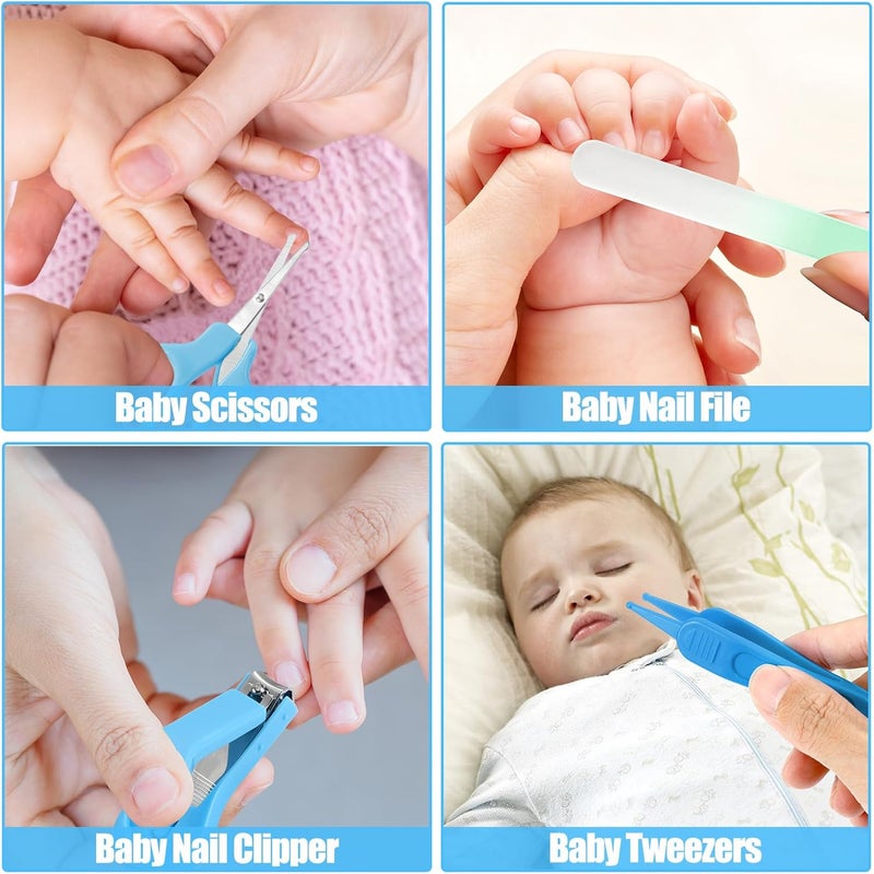 POPYJAN Baby Healthcare and Grooming Kit for Newborn Kids, 31PCS Upgraded Safety Baby Care Kit, Newborn Nursery Health Care Set, Baby Electric Nail Filer Kit, Infant Baby Care Products - Image 3